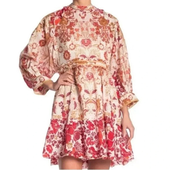 FREE PEOPLE NOUVEAU MINI BABYDOLL DRESS (SIZE S - Picture 1 of 8